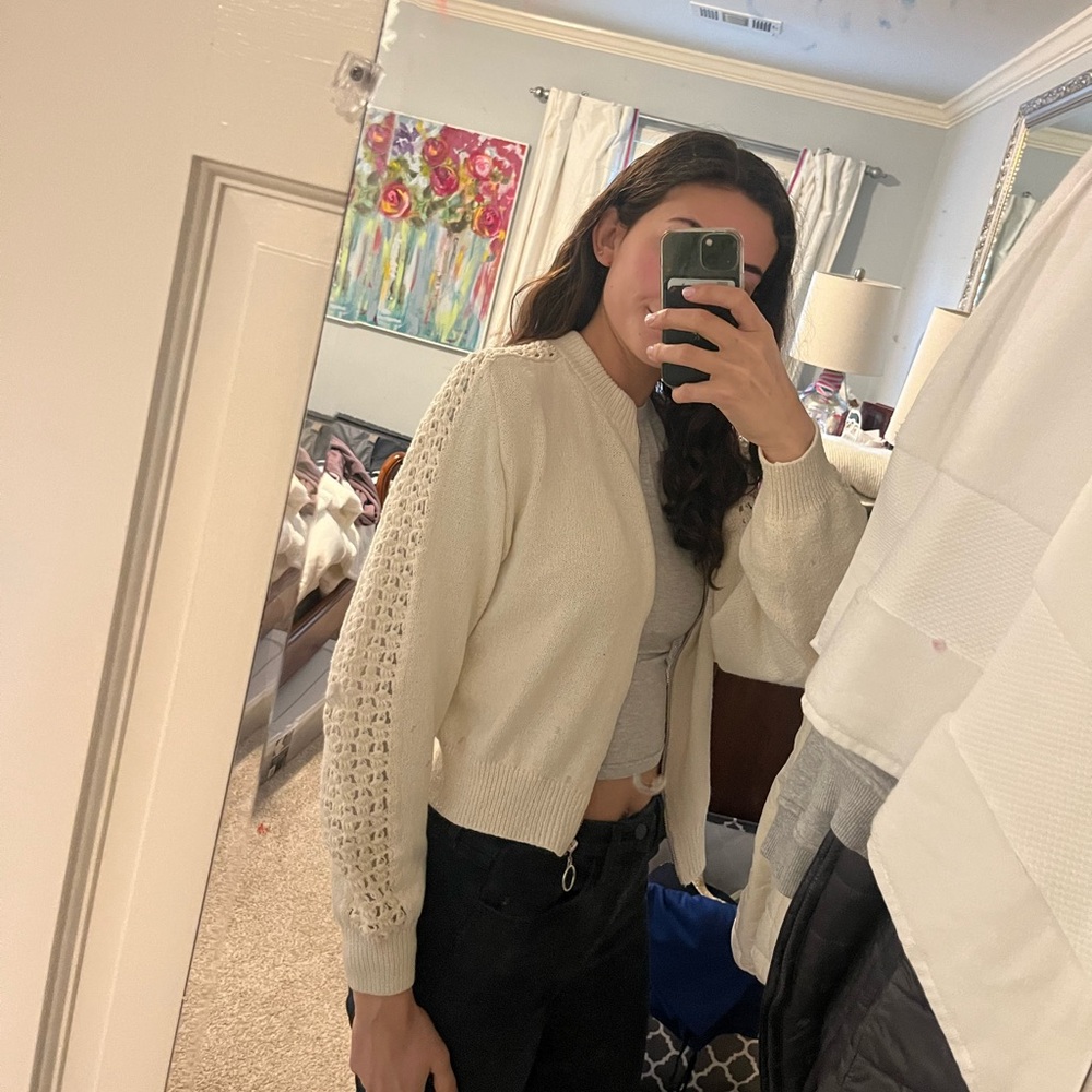 Knit Zara bomber jacket